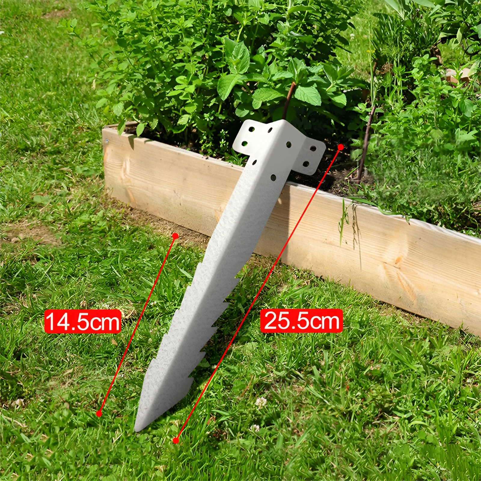 Cross Border Garden Fence Post Repair Stakes Serrated Fence Post Brackets