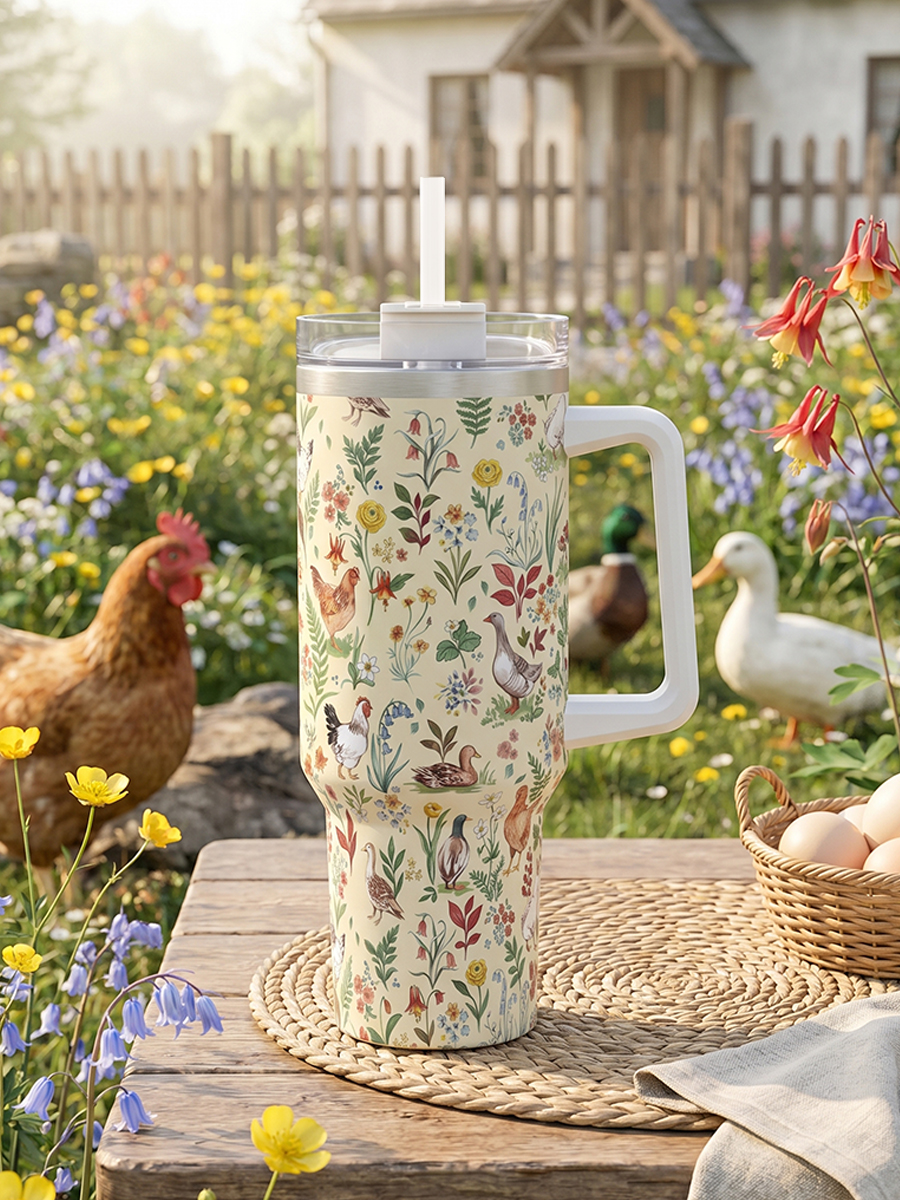 Countryside Garden Critter 40oz Tumbler