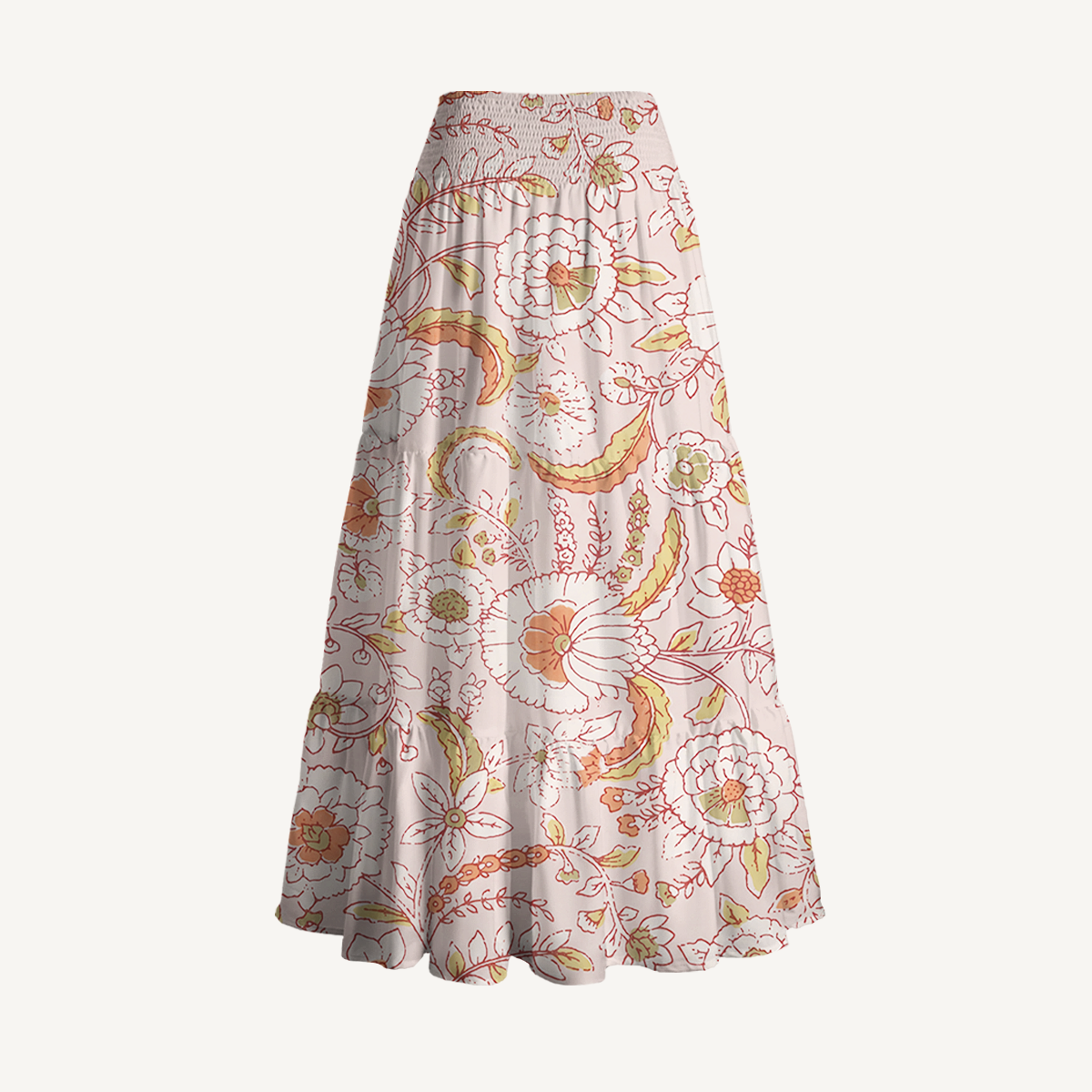 Dusty Bloom Whisper Print Convertible Maxi Skirt & Strapless Dress