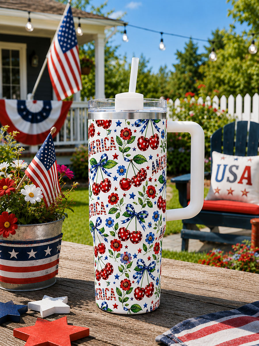 Americana Cherry Blossoms 40oz Tumbler