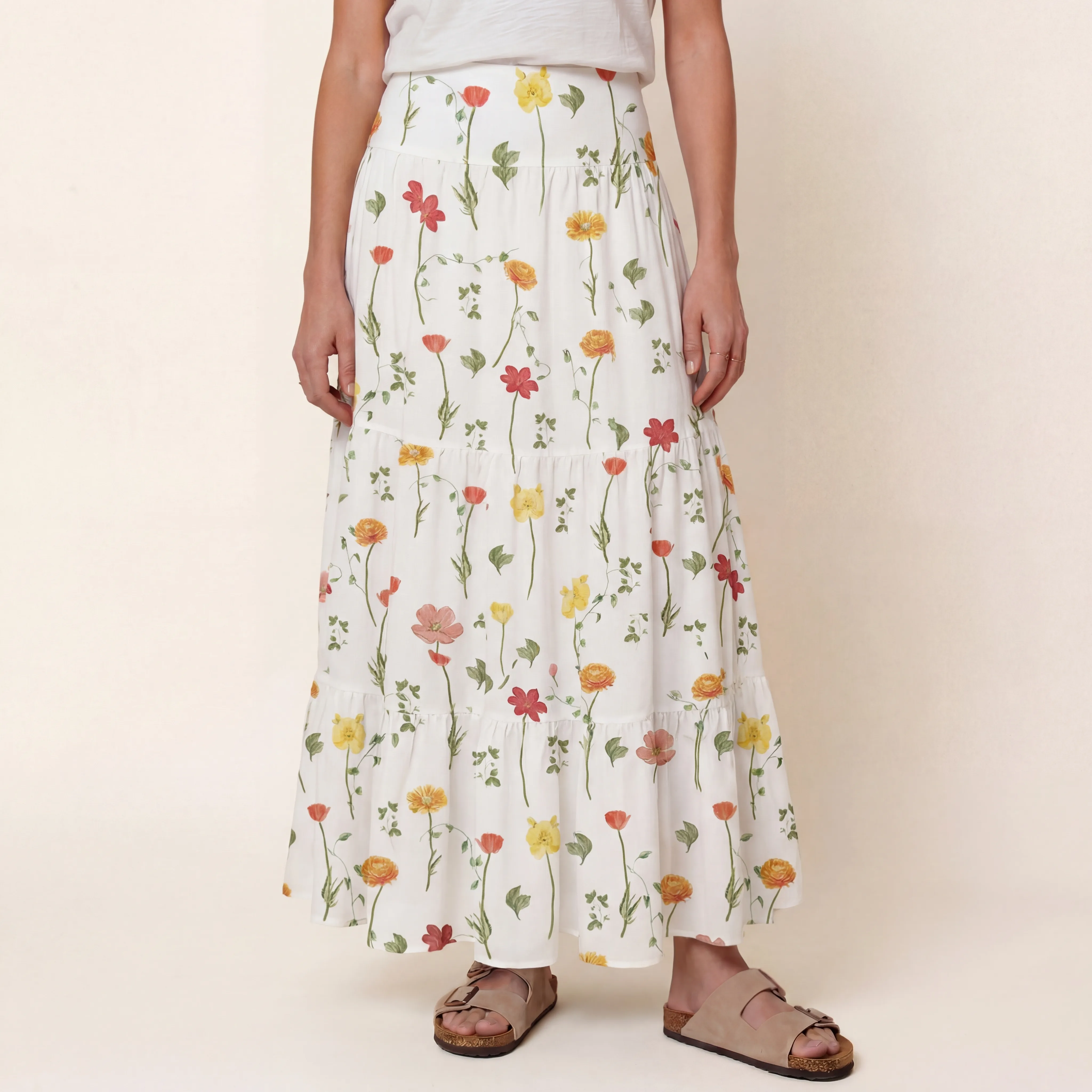 Wildlight Meadow Print Convertible Maxi Skirt & Strapless Dress